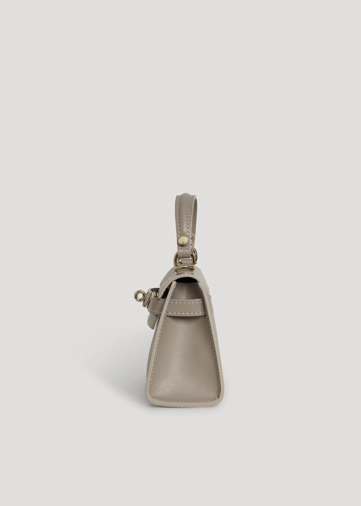 Geantă LINA mini taupe deschis - interior și compartimente