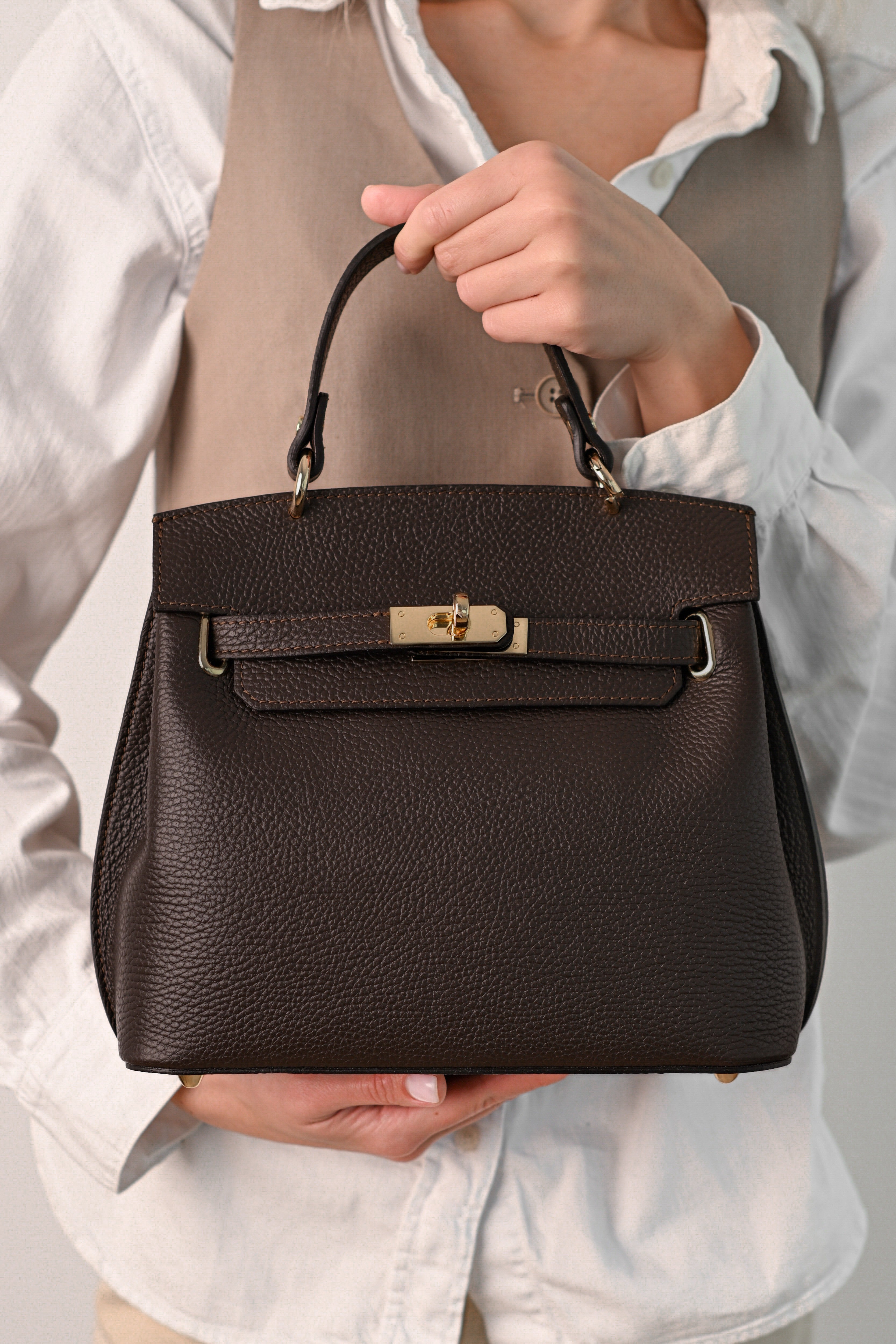 【mia】 MIA Espresso Bag | Genuine Leather | Mihailiuc – MIHAILIUC