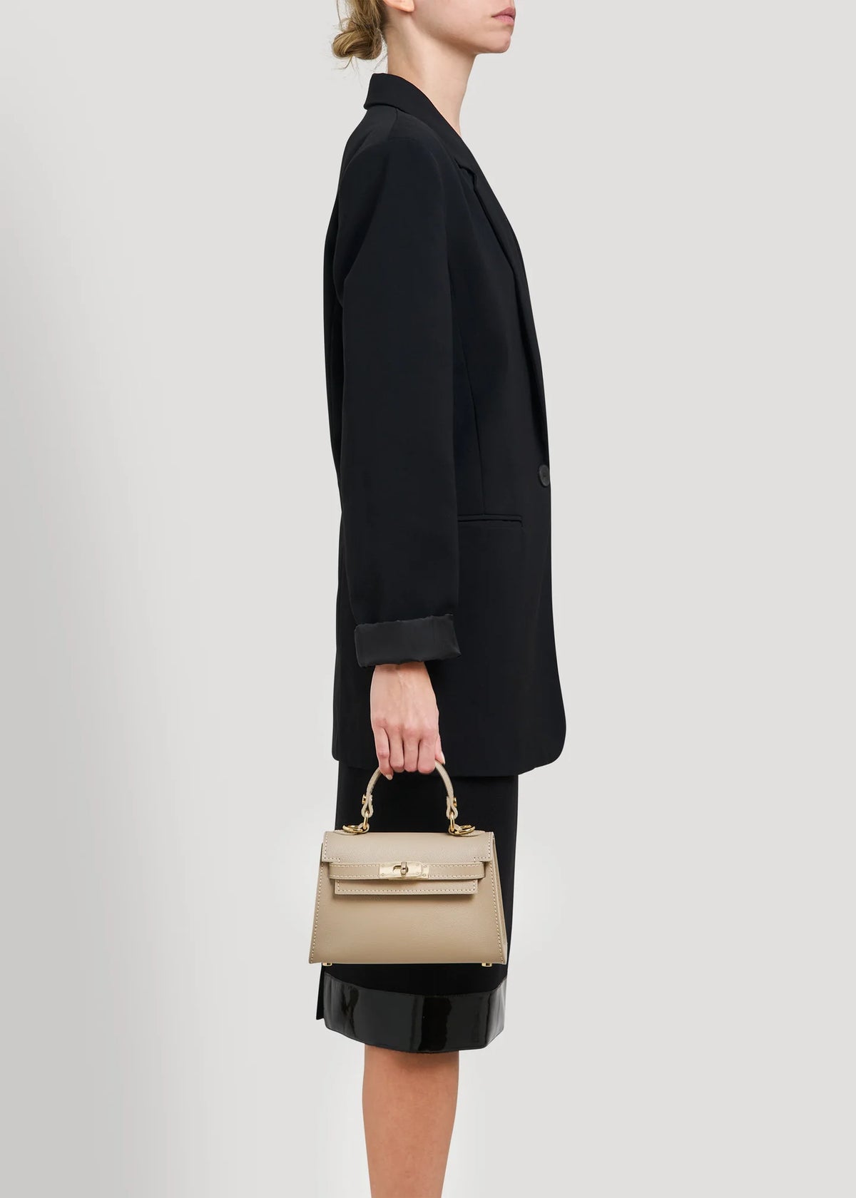Geantă LINA mini taupe deschis - vedere 6
