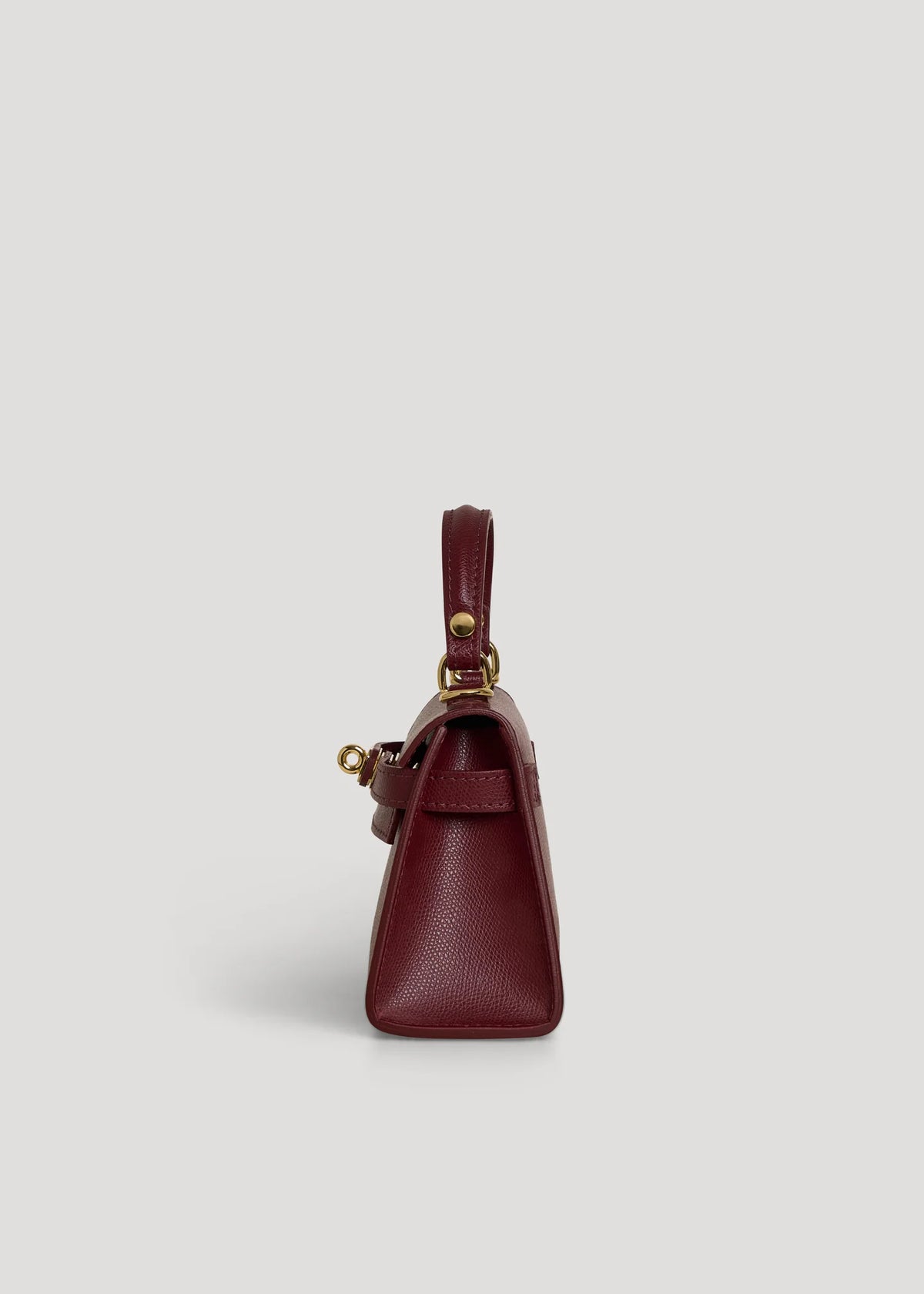 Geantă LINA mini burgundy - interior și compartimente