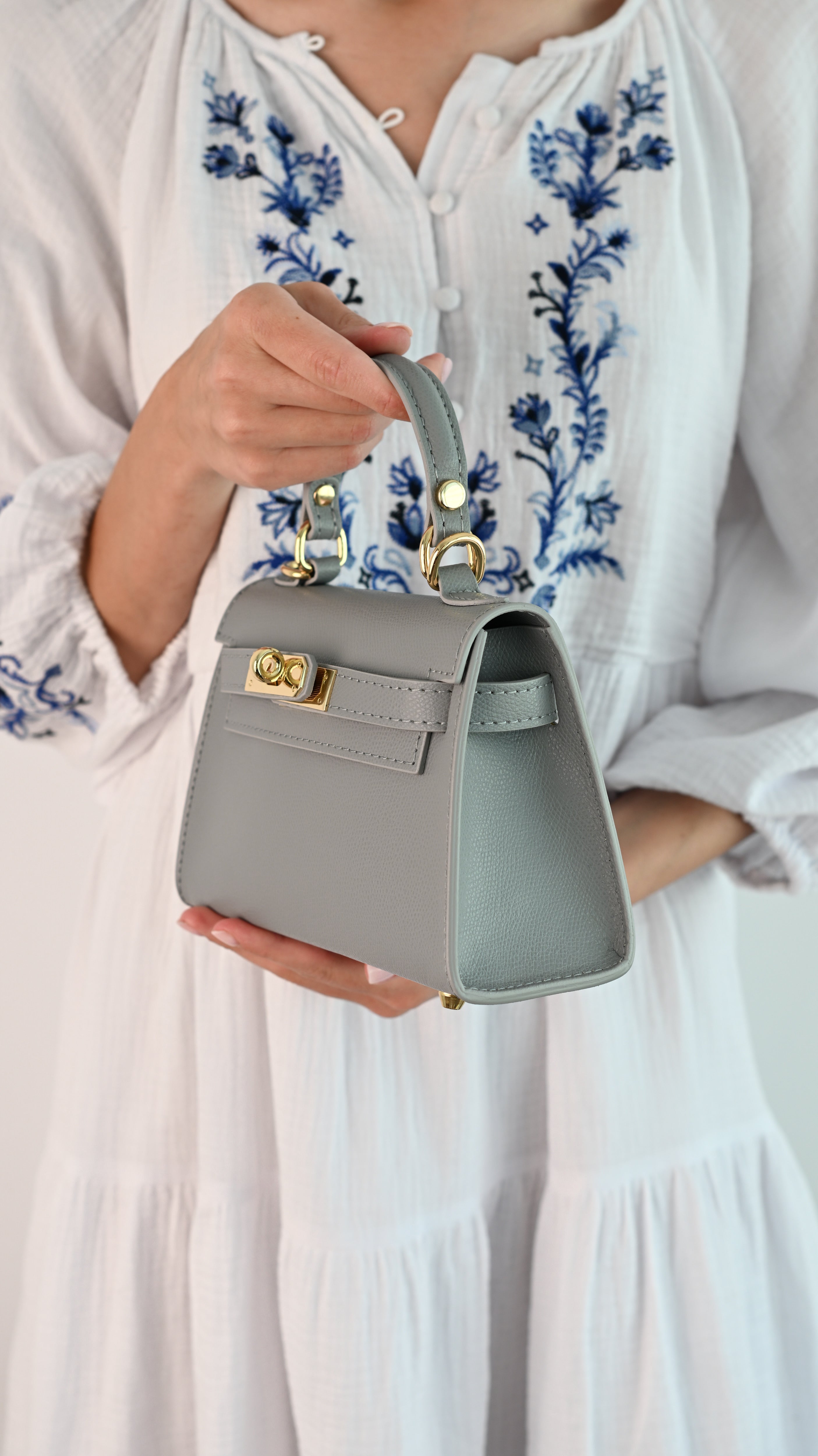 LINA MINI PEARL GREY