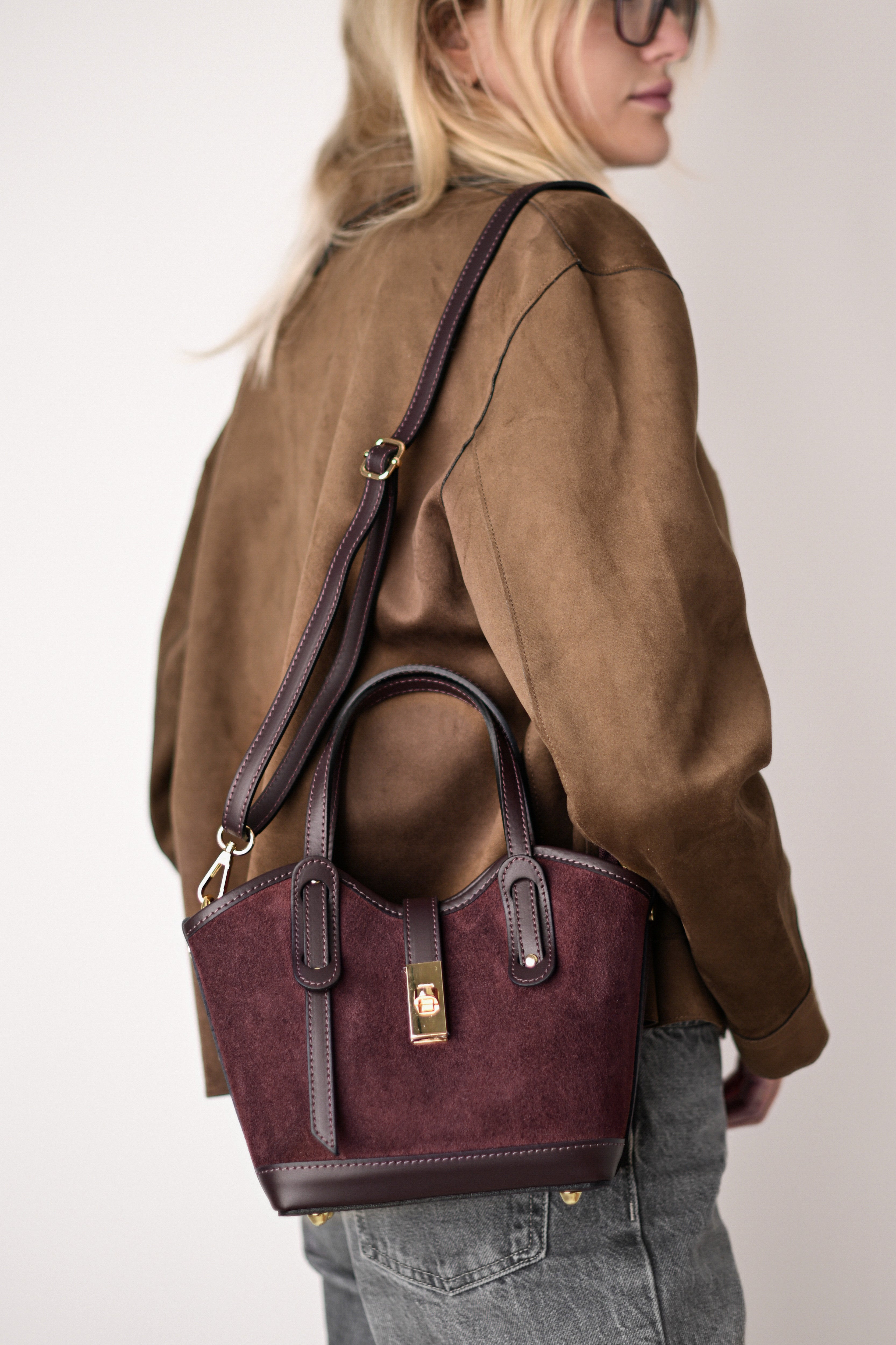 VANESSA MINI CIEMNY BURGUND