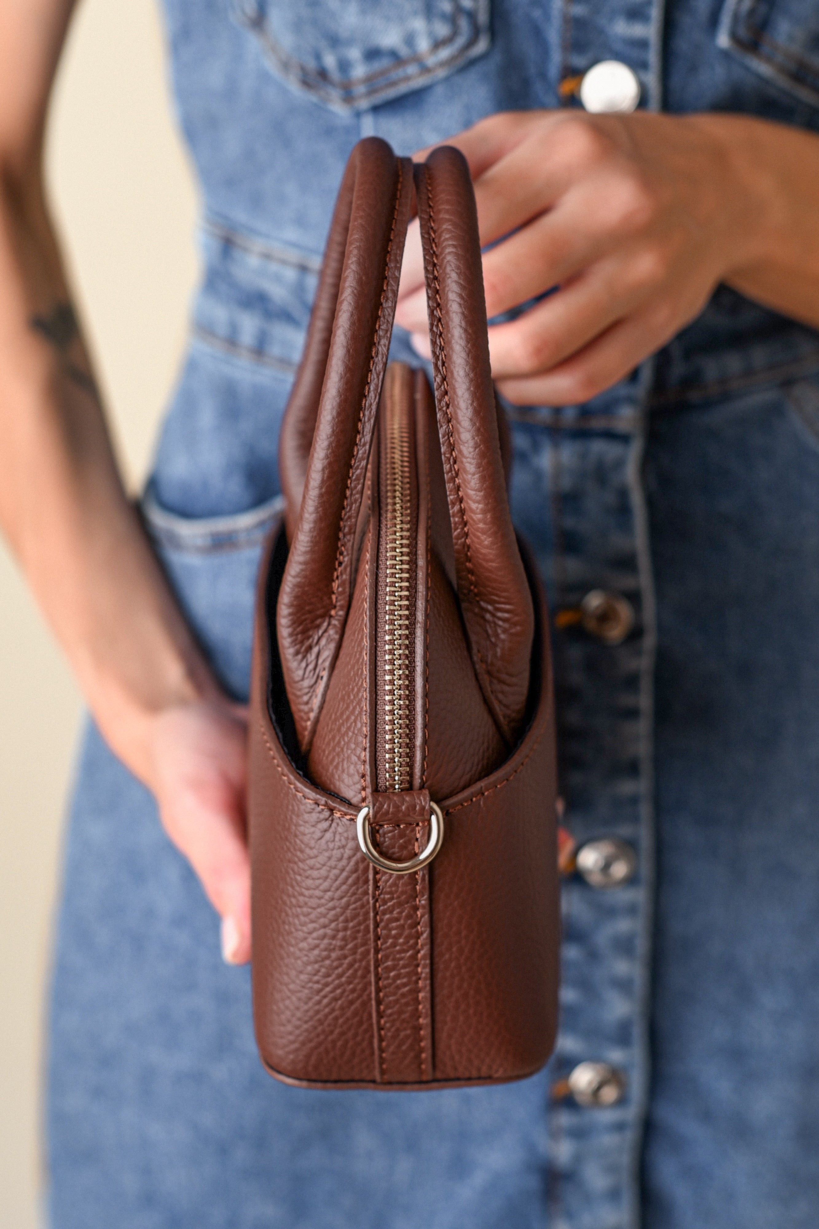 EMMA MINI BRĄZOWY CZEKOLADOWY