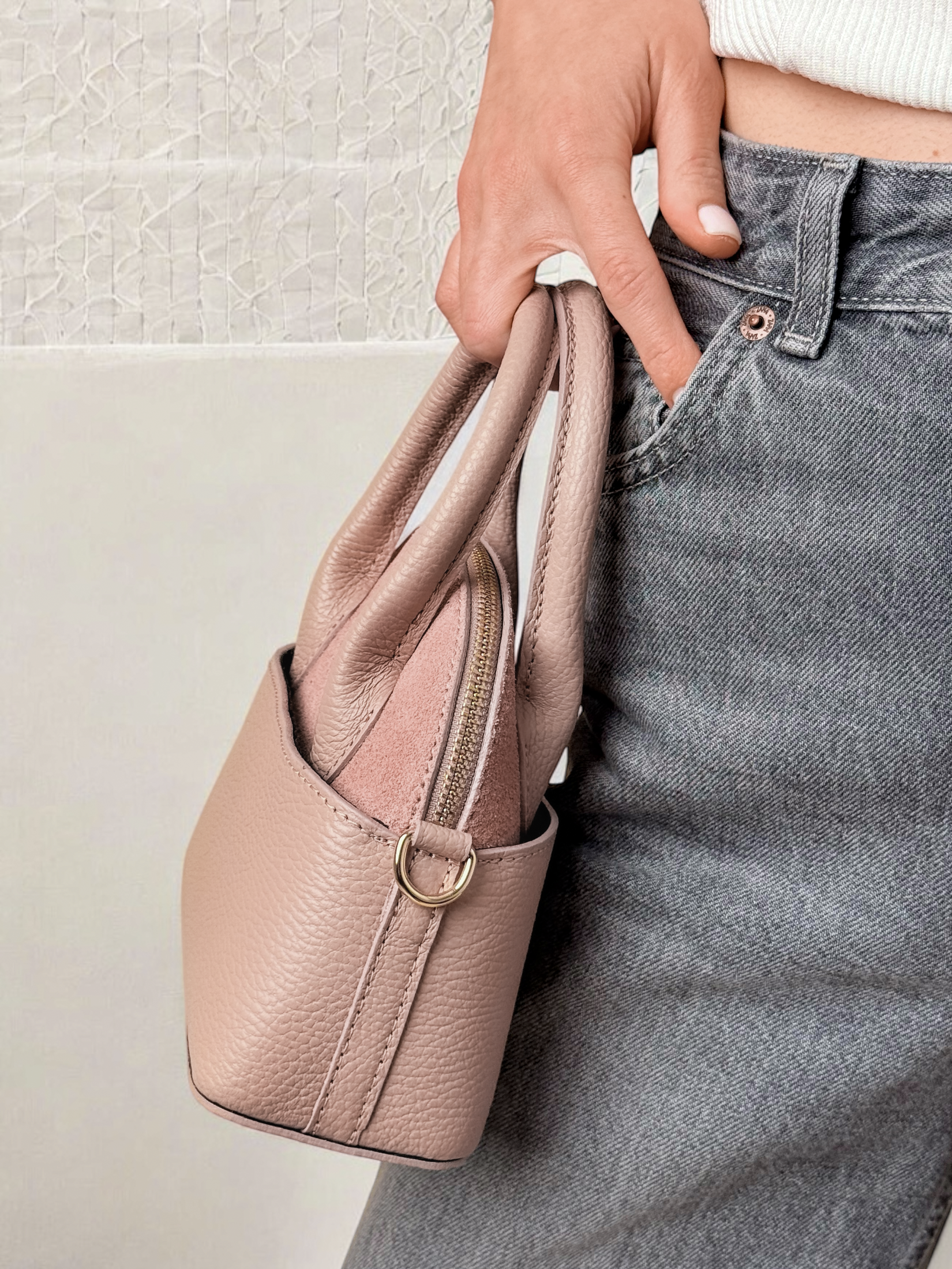 EMMA MINI WELUR NUDE