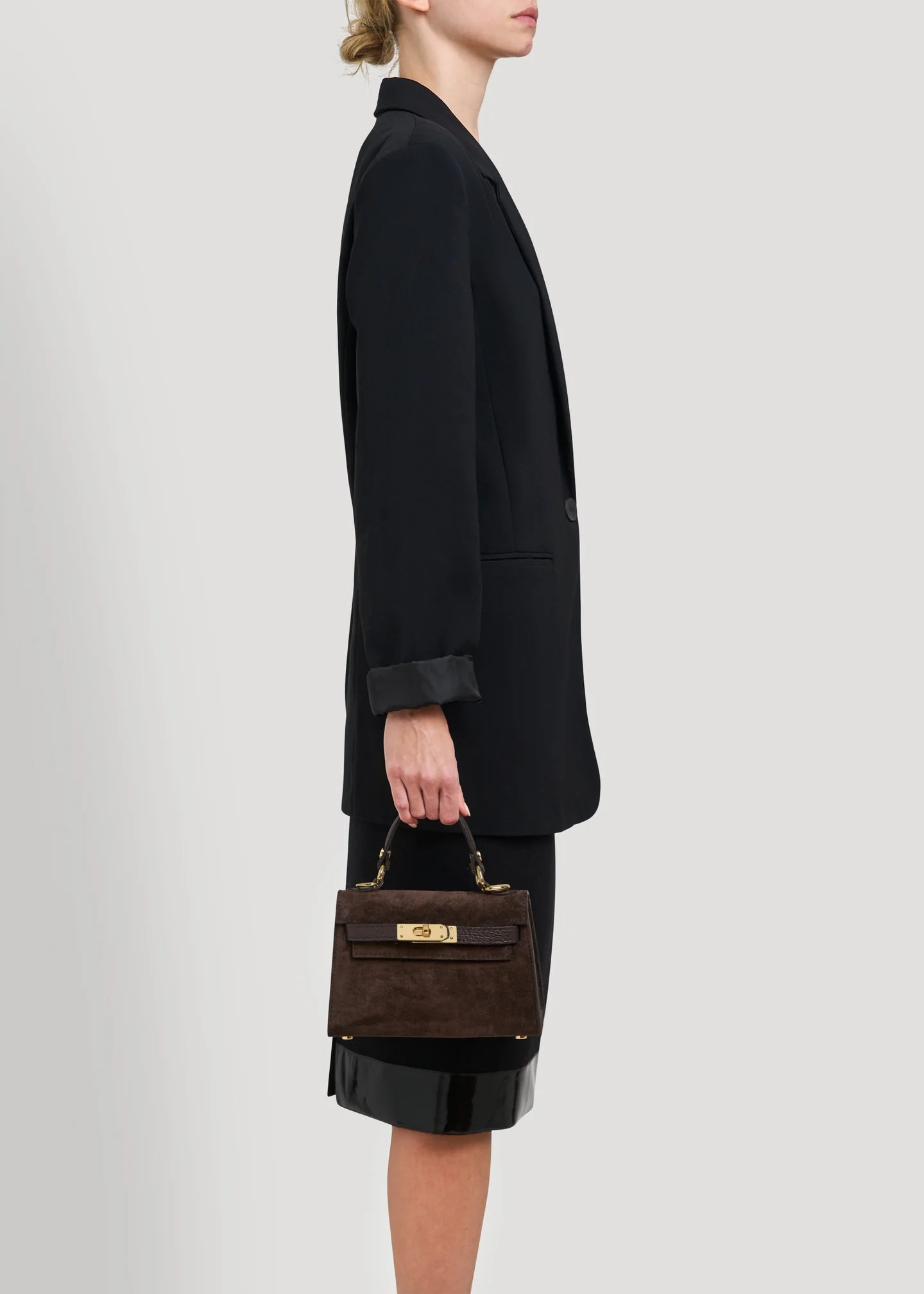 LINA MINI WELUR ESPRESSO