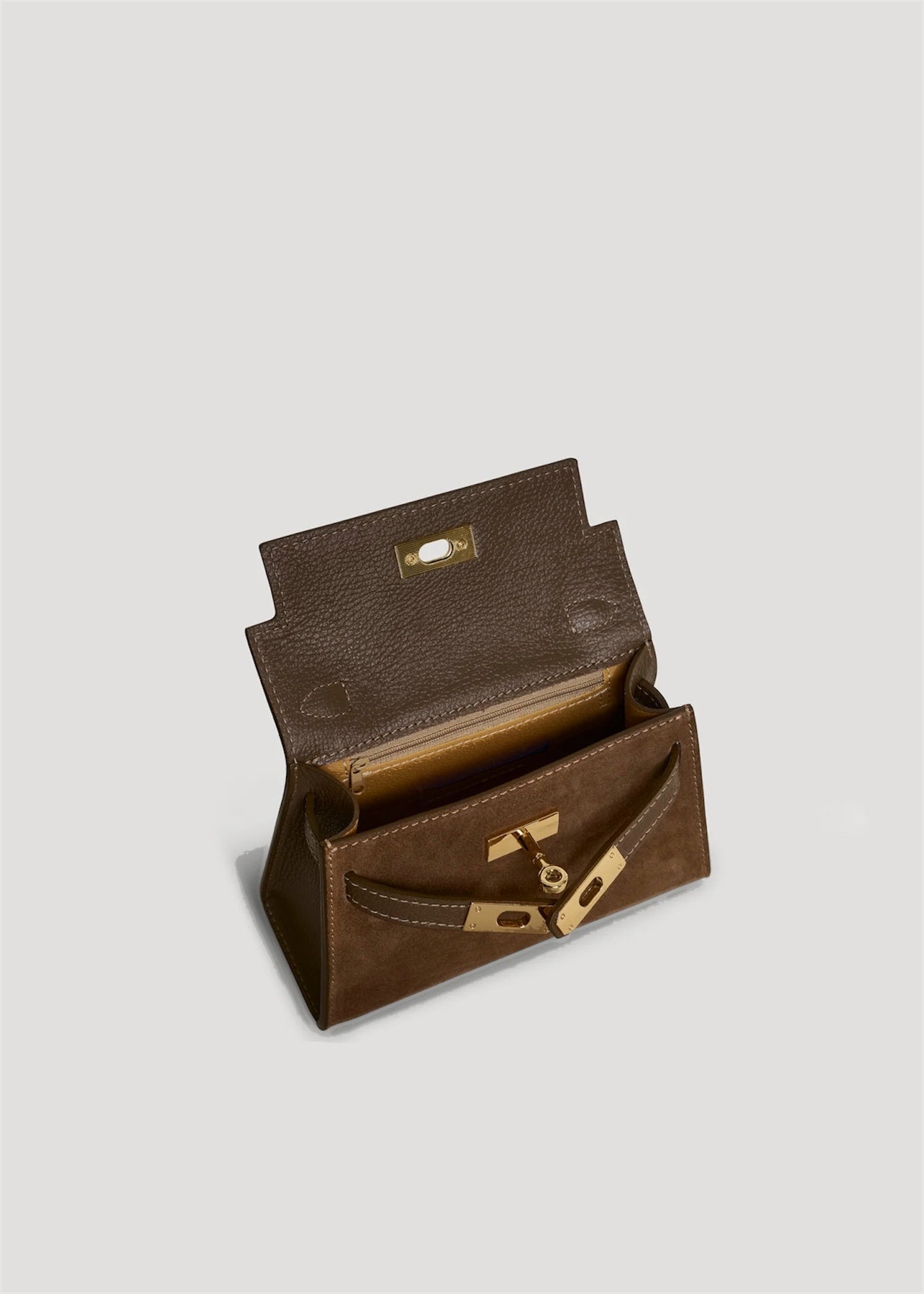 LINA MINI ZAMSZ CZEKOLADOWY I TAUPE