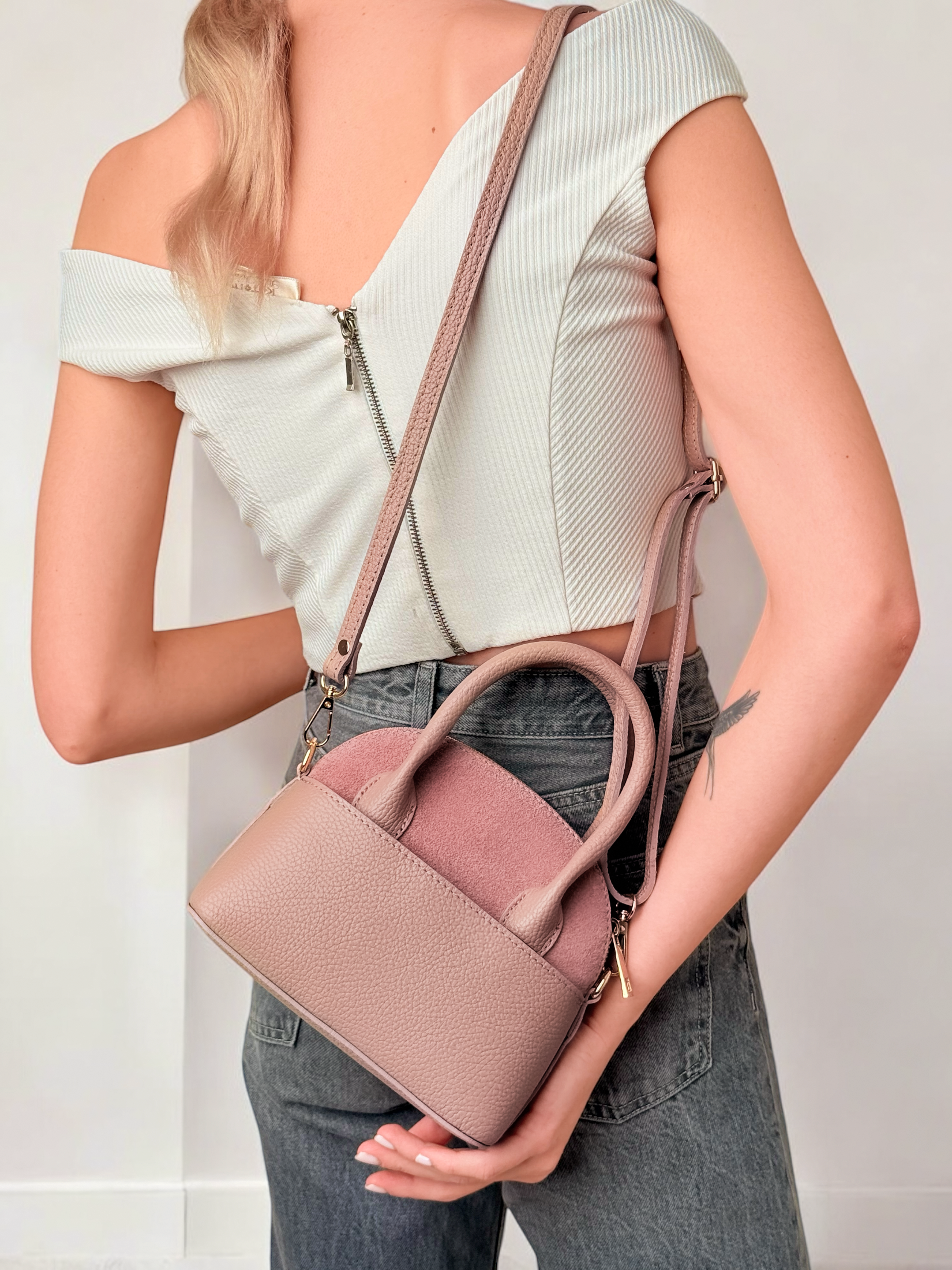 EMMA MINI WELUR NUDE