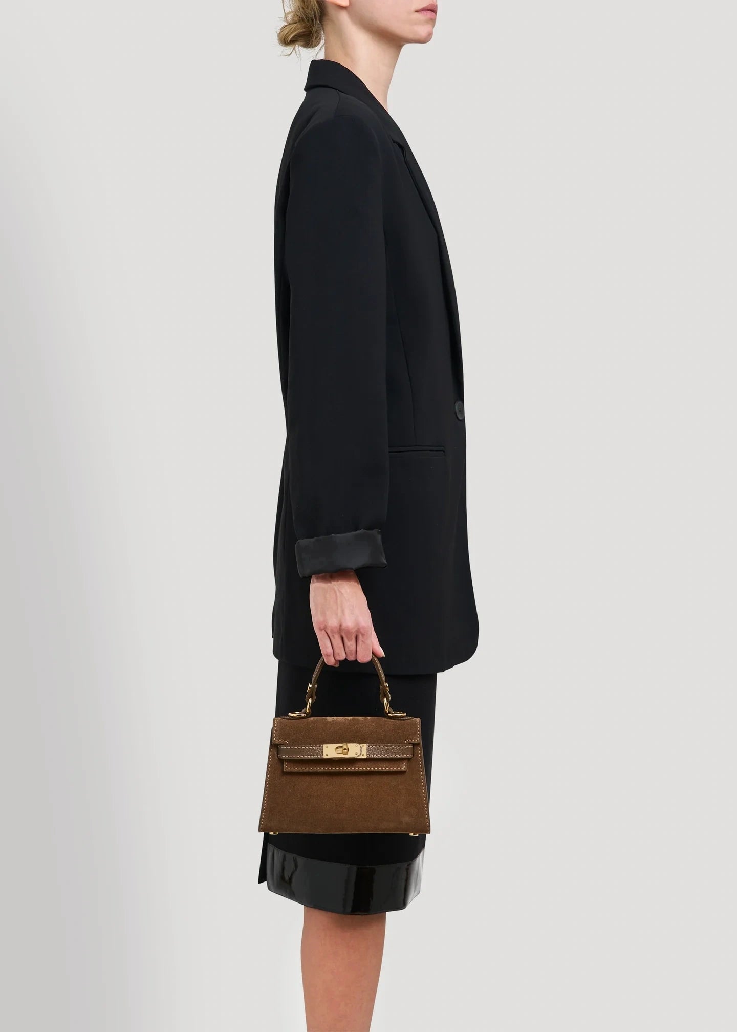 LINA MINI ZAMSZ CZEKOLADOWY I TAUPE