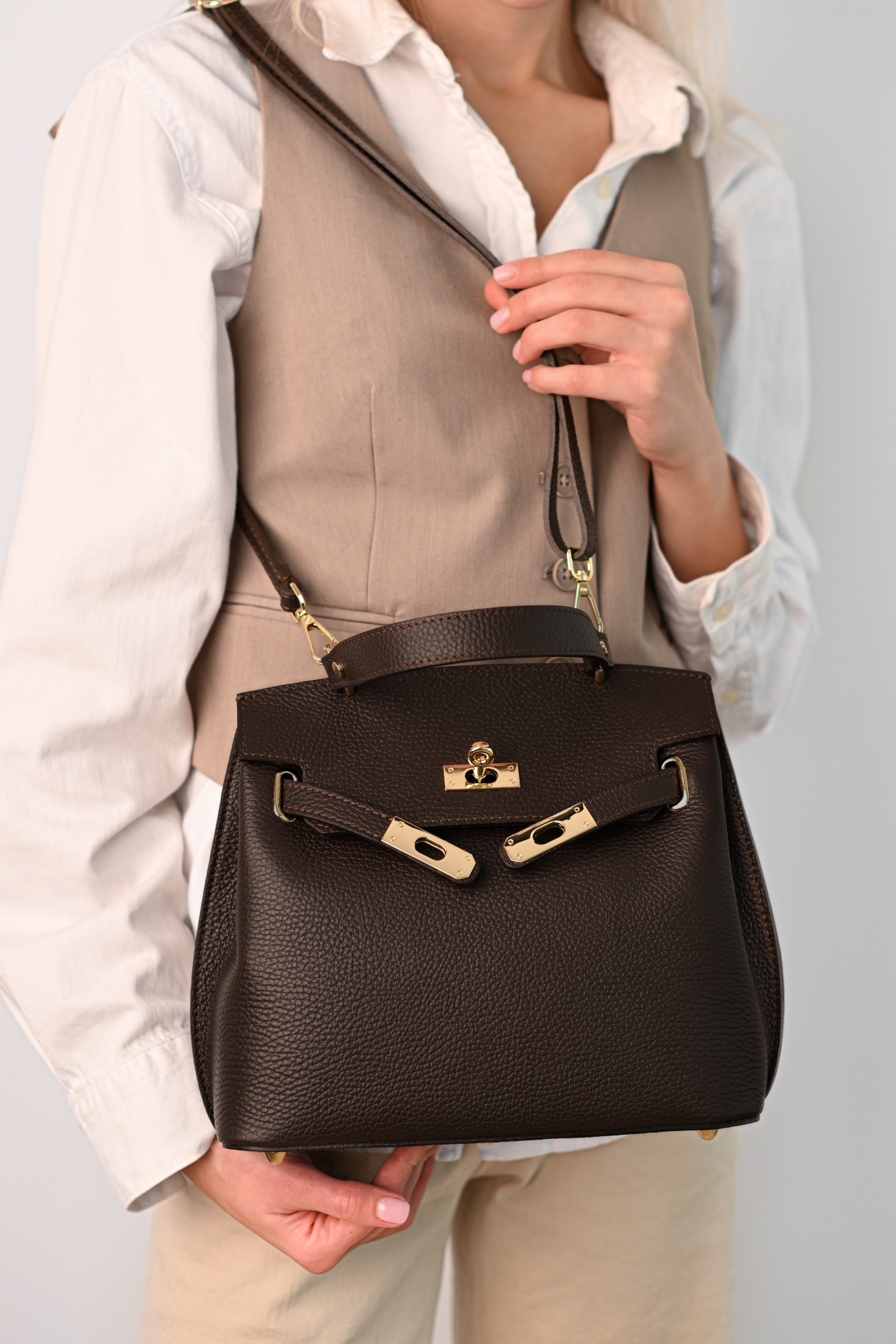 【mia】 MIA Espresso Bag | Genuine Leather | Mihailiuc – MIHAILIUC